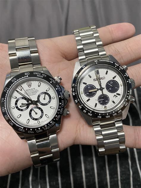 seiko panda vs rolex panda|seiko solar daytona review.